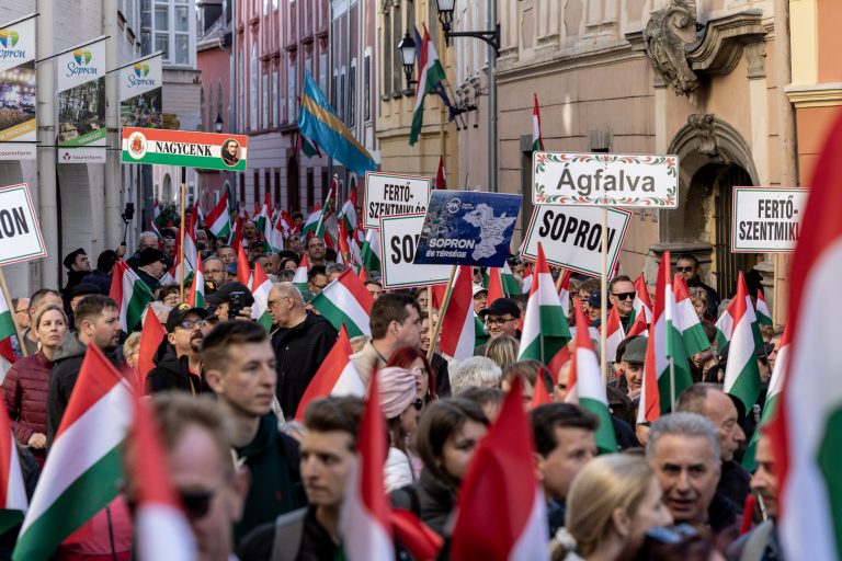 8 April 2026, Hungary, Sopron. A Fidesz election rally at which Prime Minister Viktor Orbán spoke.