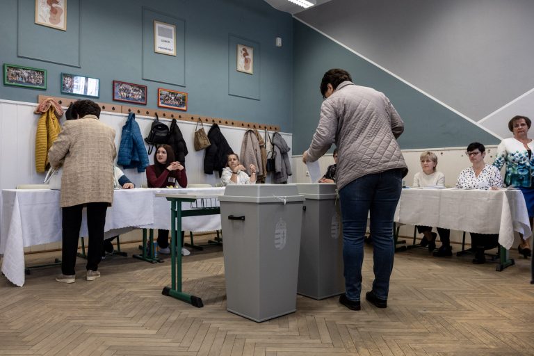 12 April 2026, Heréd, Hungary. Parliamentary election day. Polling station no. 2.
