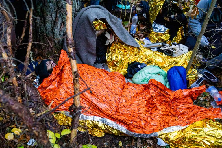 23 October 2021 The outskirts of Hajnówka, about 25 km from the Polish-Belarusian border. A group of five refugees from Syria asked for help from activists from the Granica Group. One of them required medical attention.