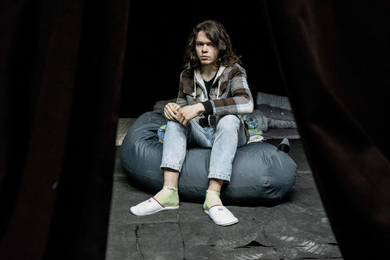16 March 2022. Lviv. Displaced people from eastern Ukraine fleeing Russian bombardment.