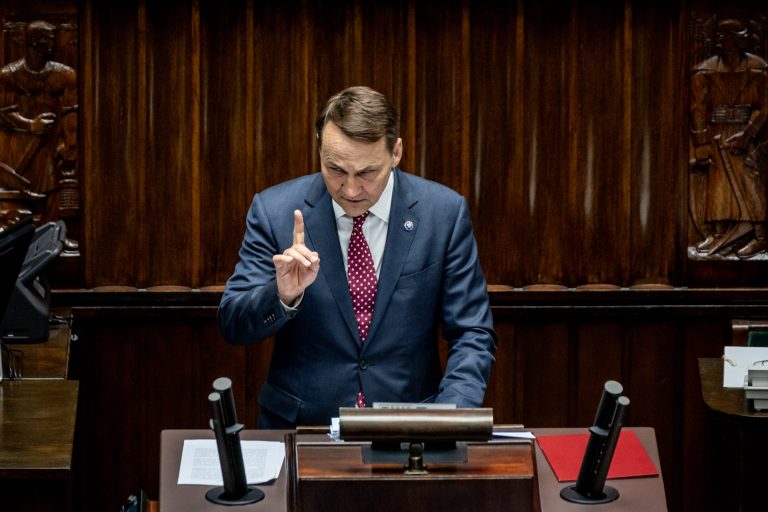 25 April 2024, Warsaw, 10th session of the Parliament. Statement by Radosław Sikorski, Minister of Foreign Affairs, on the priorities of Polish foreign policy in 2024.