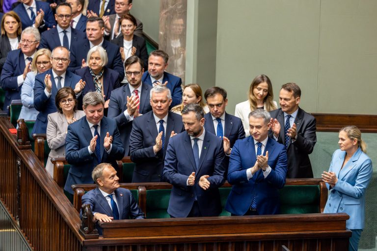 11 June 2025, Warsaw. Consideration of Prime Minister Donald Tusk’s motion for the Parliament of the Republic of Poland to grant a vote of confidence to the Council of Ministers. The government received a vote of confidence: 246 in favour, 210 against.